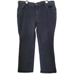 Maurices Women's‎ Short Inseam Midrise Black Dark Wash Denim Jeans